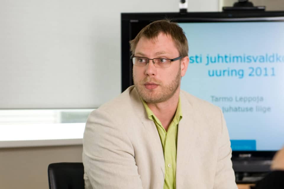 RKASi uus juht Tarmo Leppoja. Sellel 2011. aasta fotol on ta EASi juhatuse liikmena.