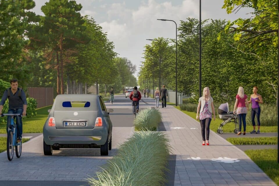 Veskimetsa tänav jääb kahesuunaliseks, säilitatakse suurim lubatud sõidukiirus 30 km/h ning ristumistel parema käe reegel.