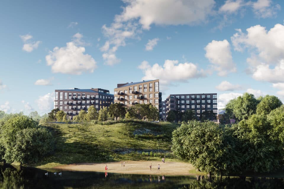 Arhitekti nägemus esimestest pärast taasiseseisvumist Narva ehitatud uutest kortermajadest.