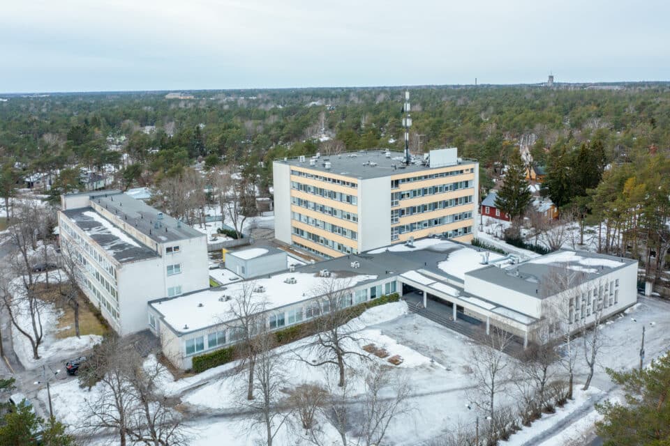 Hoonekompleks Nõmmel, mis tuleb enampakkumisele alghinnaga 4,2 miljonit eurot.