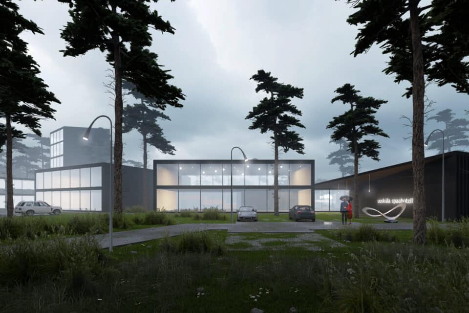 Uusküla loodusspaahotell peaks plaanide kohaselt valmima 2026. aasta suvel.