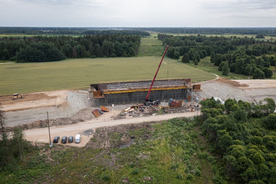 Rail Baltica raudteeviadukti ehitustööd Kasemetsas. Foto on illustratiivne.