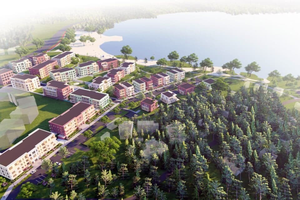 Arcojärve uusarenduse südamesse on planeeritud avalik linnaväljak.