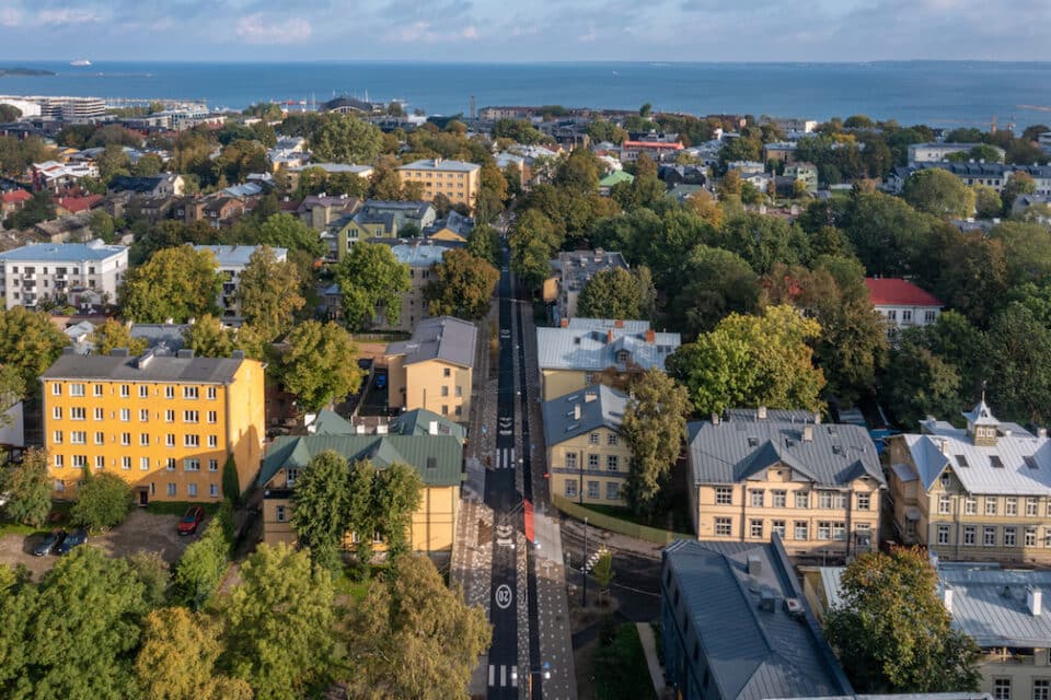 Droonikaader Vana-Kalamaja tänavast.