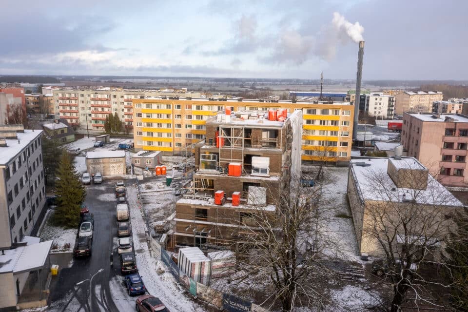 Keilasse kerkiv kortermaja saavutas täiskõrguse.