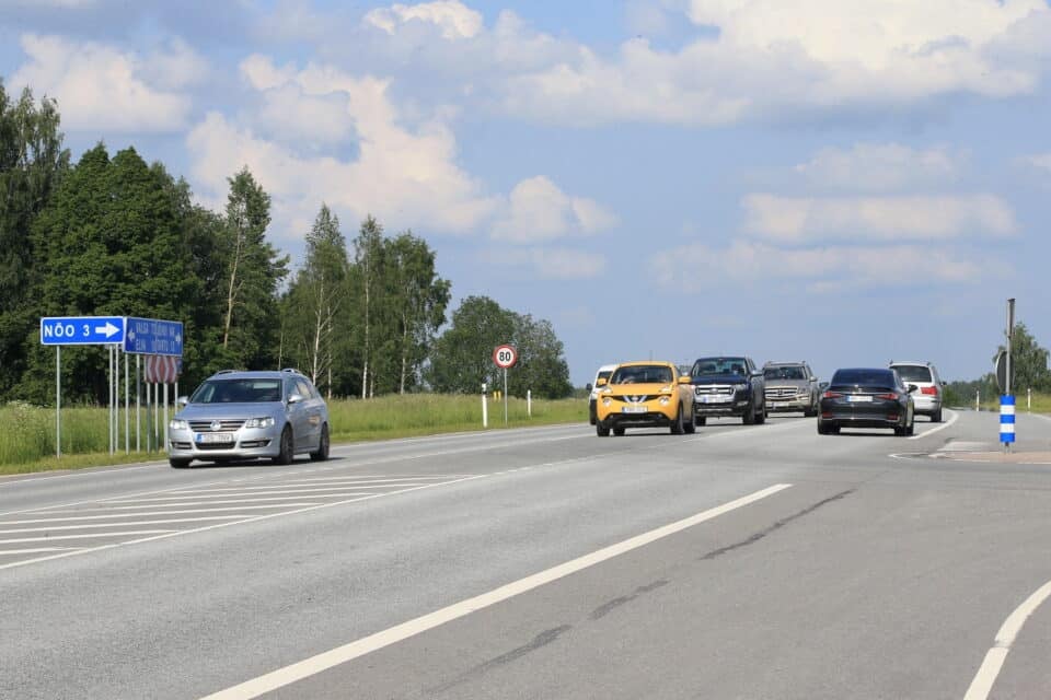 Tartu-Valga maantee. Foto on illustratiivne.