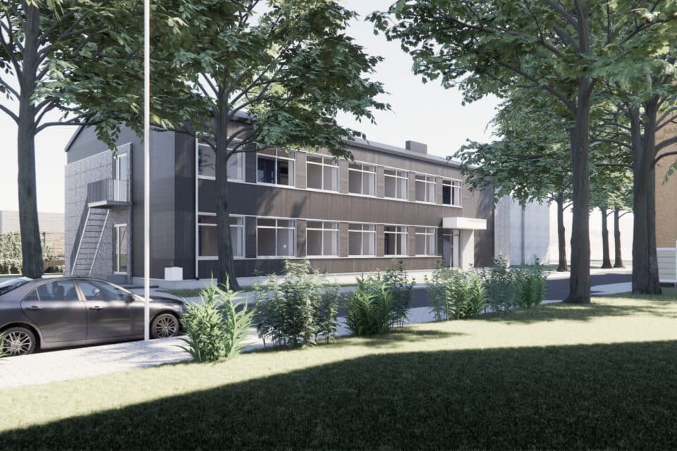 Valga kesklinnas asuv ärihoone saab uue välimuse ja sisu. Ehituse muudab erakordseks see, et tegemist on esimese majaga Baltikumis, mis saab Ruukki Classic LowCarbon katuse ning arhitektide nägemuse kohaselt on kõik maja fassaadi katvad materjalid pärit lammutatud hoonetest või tootmisjääkidest.