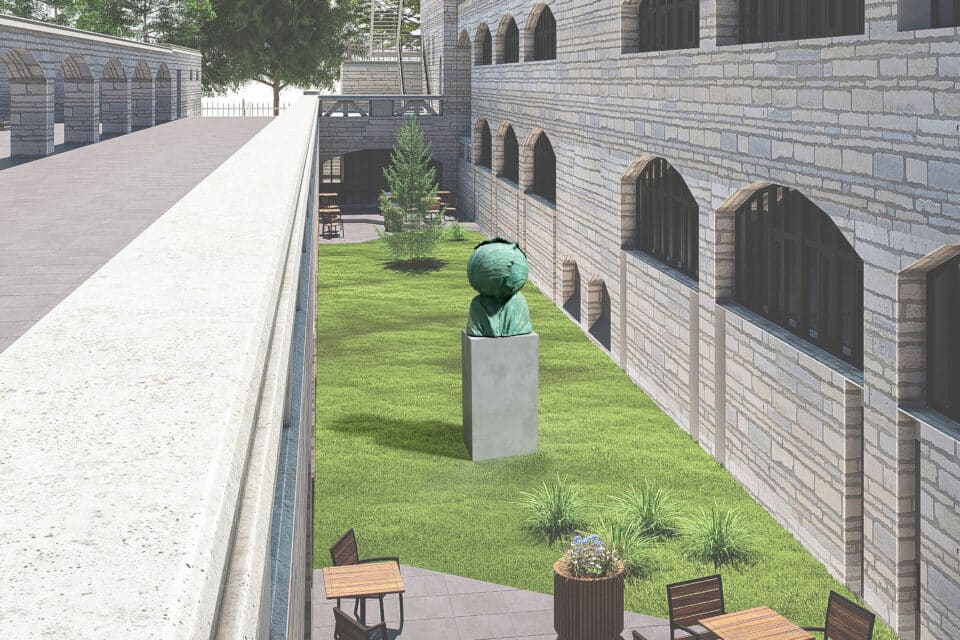 Jass Kaselaane ja Jenny Grönholmi skulptuur "Monument raamatutele, mis on loetud kapsaks".