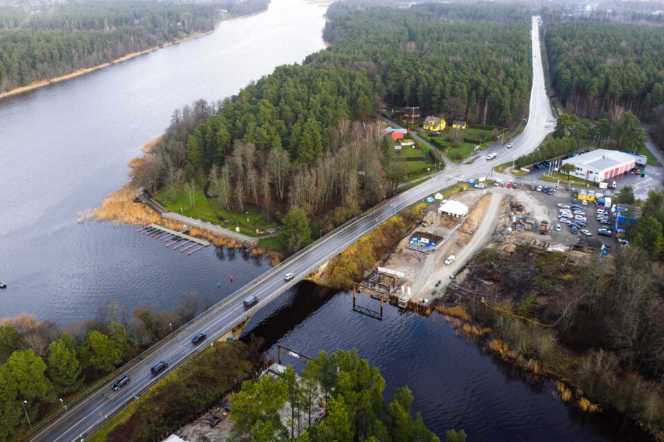 Sindi-Lodja silla ehitus.