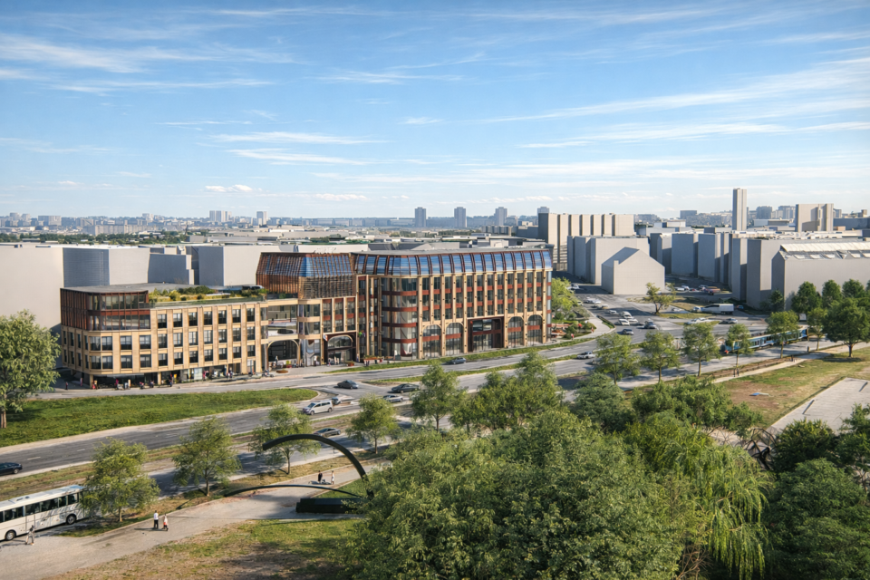 Tallinnasse Mere puiesteele rajatakse uus äri- ja elamuhoone Grand Avenue, mille arhitektuurikonkursi võitis arhitektuuribüroo HG Arhitektuur ideekavandiga “Bellevue”.