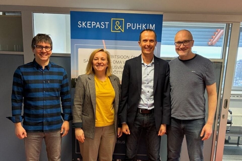 Skepast&Puhkim juhatuse liikmed Hendrik Puhkim, Anni Konsap, Andri Tõnstein ja Peeter Škepast.