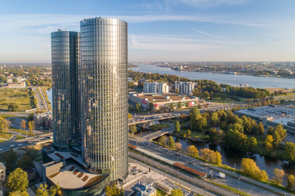 Zunda Towersi kaksiktornid Riias.
