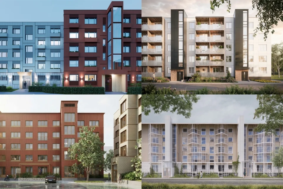 Võidutööd: "Naabruskond", "Uus Mustamäe", “Annekodud” ja “Filigraan”.