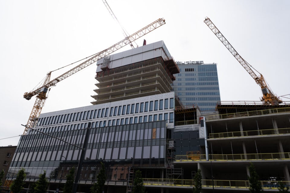 City Plaza 2 ehitus Tallinna kesklinnas.