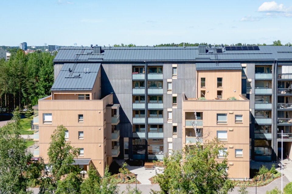 Kortermaja Järvenpääl, mille ehitusel Eesti firmale boikott määrati.