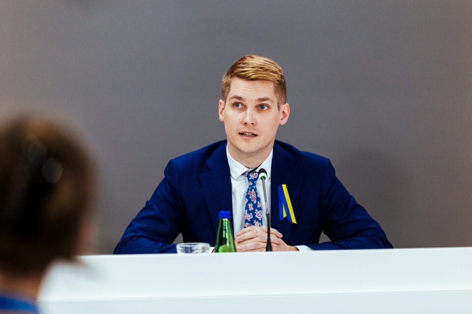 Kopli Liinide Seltsi juhatuse liige ja poliitik Joosep Vimm (SDE).